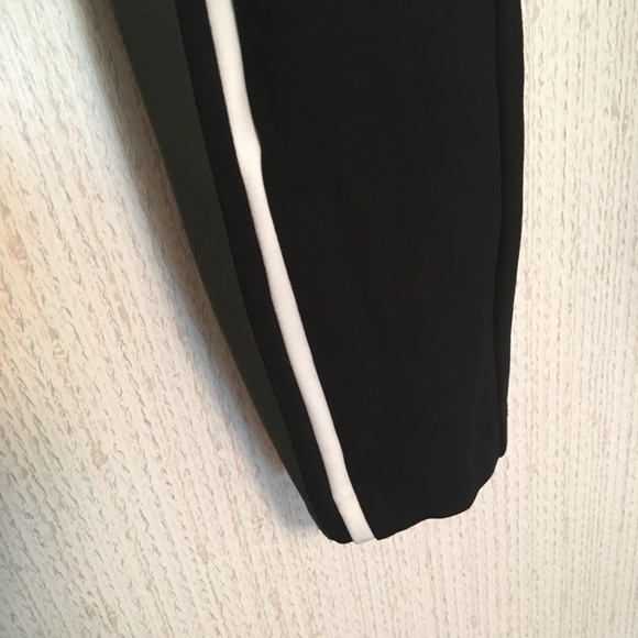 SOLD // ZARA Black Side Striped Pants - Picture 4 of 7